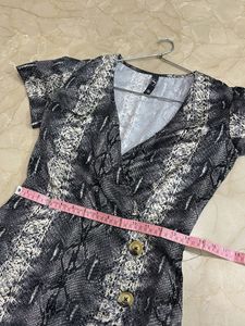 Snakeskin Print Mini Dress