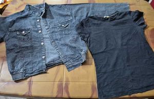 Denim Jacket and T-Shirt Set