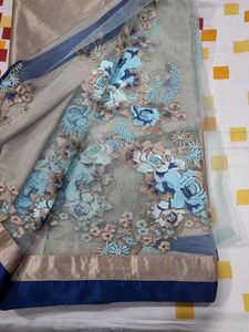 Embroidered Half Fancy Shining Satin &amp; other is Ne