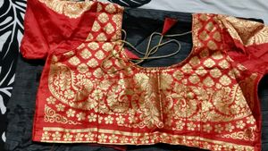 New Elegant black saree with stitched blouse