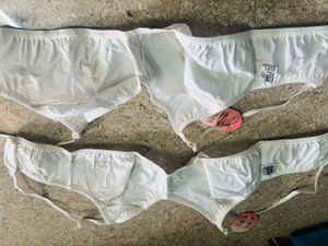 Cotton White Bras (2-Pack)