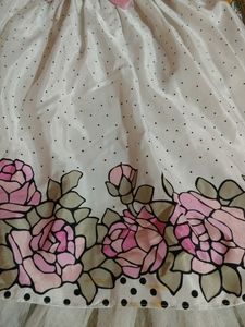 Pink Rose &amp; Polka Dot Party Dress