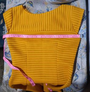 Yellow bodycon dress