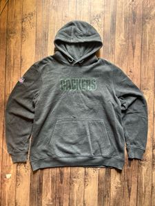 Comfortable Grey Hoodie with Bold Logo