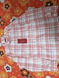 Men's Pink Plaid Shirt