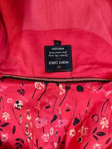 Monte carlo pink sleeveless hooded sweatshirt