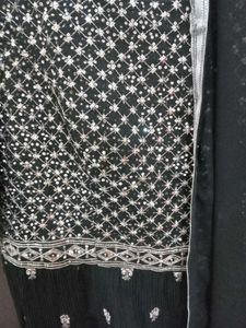 Diwali offer festive wedding Black frock sharara