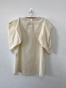 Cream Puff Sleeve Top