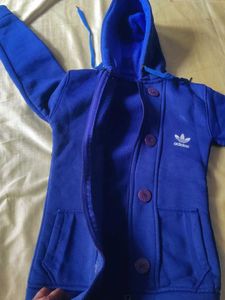 Adidas Blue Hooded Jacket