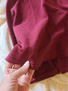 Burgundy Casual Skirt Totally new