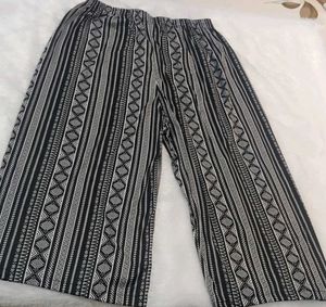 Comfortable Printed Lycra Palazzo (Pack Of 2)