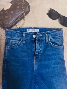 Topshop Skinny High Waist Stretch Jeans