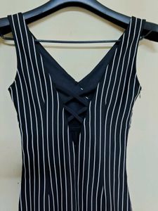 Chic Pinstripe Mini Dress