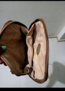 Vintage Pratesi Firenze Small Brown Leather Bag