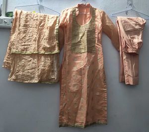stitched suit plazo pant Peach