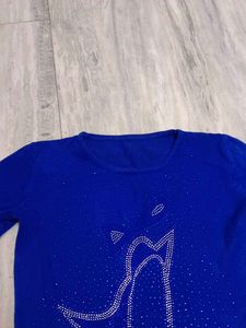 Blue Shoe Print Sweater