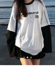 Oversized Layered Graphic T-Shirt
