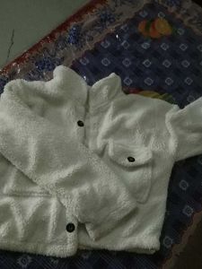 Cozy White Teddy Fleece Jacket