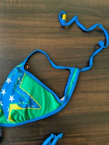 Flag Bikini Set 🇧🇷 + linen shirt