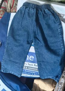 New baby Cute Denim Jeans with Lucky Print