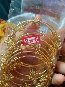 Elegant Gold Bangles Set