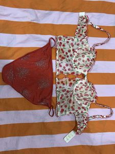 Pinterest Cute Cherry Print Bikini Set