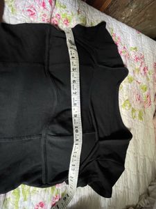 Black Square Neck Crop Top