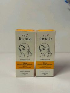 Foxtale Glow Sunscreen SPF 50 (2 Pcs)