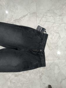Shein Grey Denim Cargo Jeans