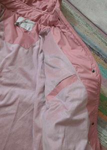 Pink Puffer Jacket with Hood