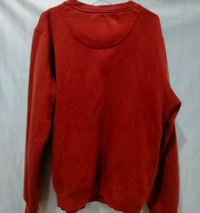 Orange Graphic Sweatshirt