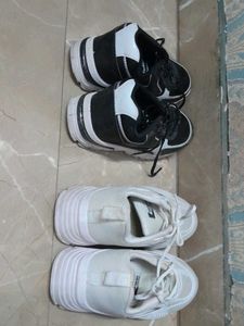 combo of Black &amp; White shoes for women