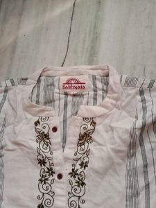 Women Long Kurti, Pure Khadi Cotton