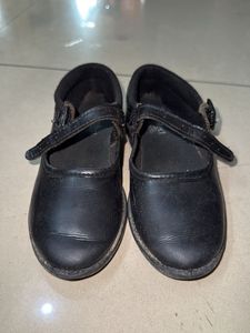 Girl’s Black school shoe by Liberty