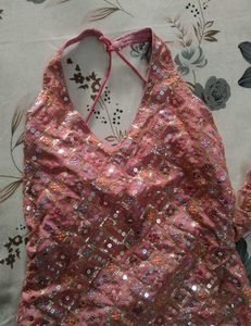 Halterneck Backless Y2k Kurti