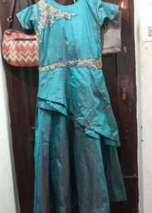 Beautiful Teal Ethnic Gown