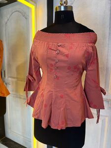 Off-Shoulder Peplum Top