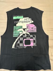 last price Graphic Print Sleeveless T-Shirt