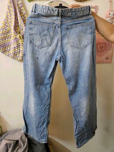 Light Wash Wide Leg Jeans