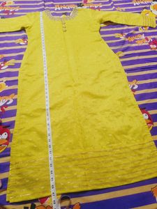 Partywear GreenKurta with free Leggings