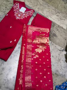Stunning Red Kurta Set with Dupatta