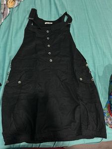 Black Pinafore Dress