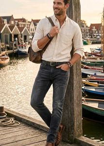 Men's Dark Wash Slim Fit Jeans