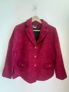 Chic Pink Textured Blazer