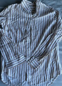 Striped Button-Down Shirt