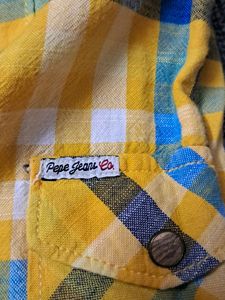 Attractive Yellow Checkered Casual Shirt - Unisex