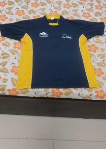 Men's Navy & Yellow T-Shirt