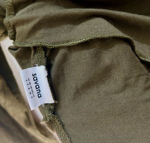 Savana Olive Green Long Sleeve Top