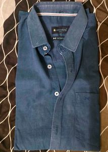 Men's Cotton King Blue Shirt