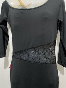 Black Fringe Dance Dress